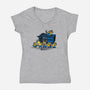 Stealing Time Again-womens v-neck tee-onebluebird