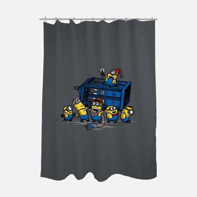 Stealing Time Again-none polyester shower curtain-onebluebird