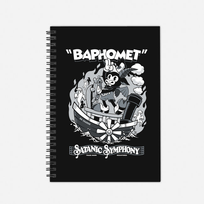 Steamboat Baphy-none dot grid notebook-Nemons