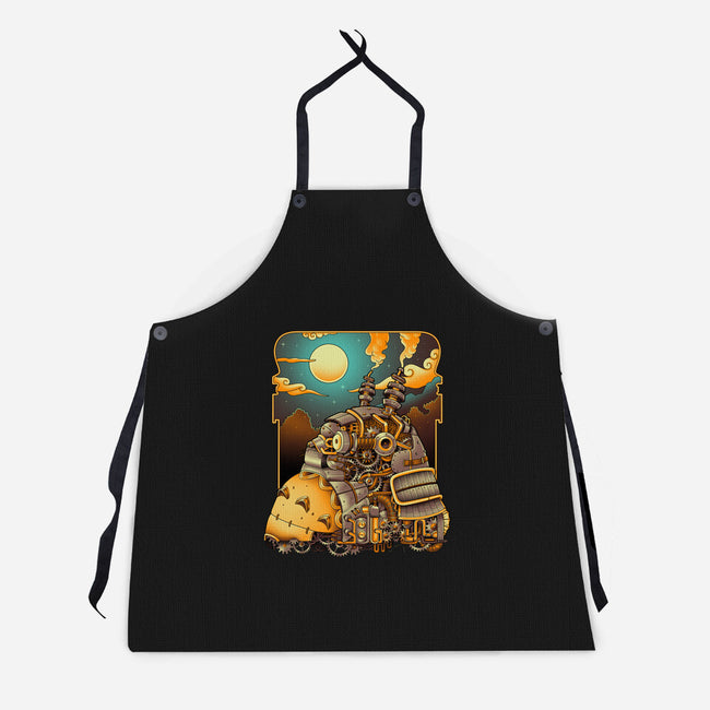 Steampunk Neighbor-unisex kitchen apron-batang 9tees