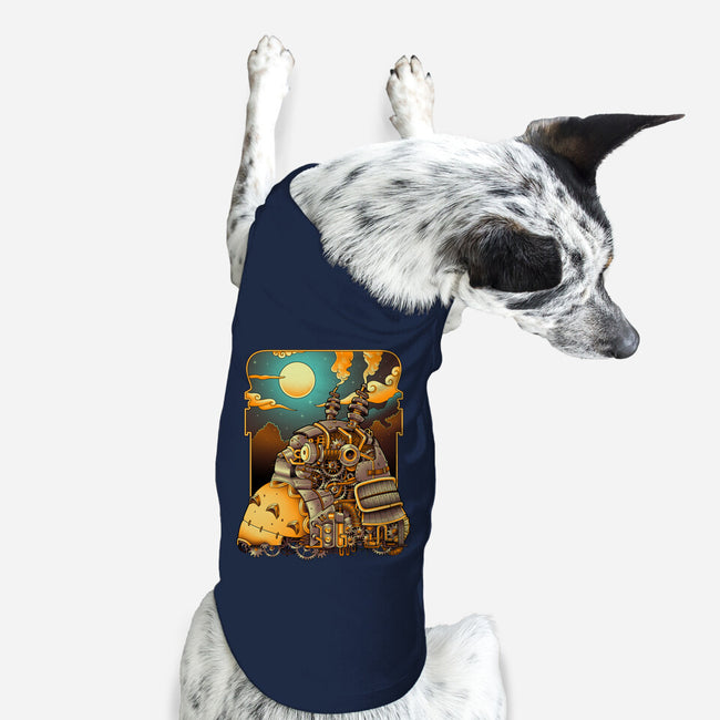 Steampunk Neighbor-dog basic pet tank-batang 9tees