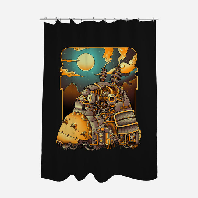 Steampunk Neighbor-none polyester shower curtain-batang 9tees