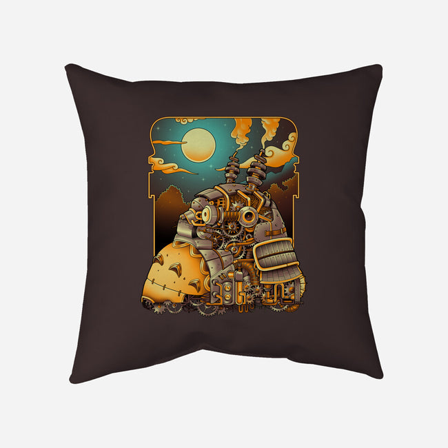 Steampunk Neighbor-none removable cover w insert throw pillow-batang 9tees