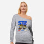 Step Bros-womens off shoulder sweatshirt-jangosnow