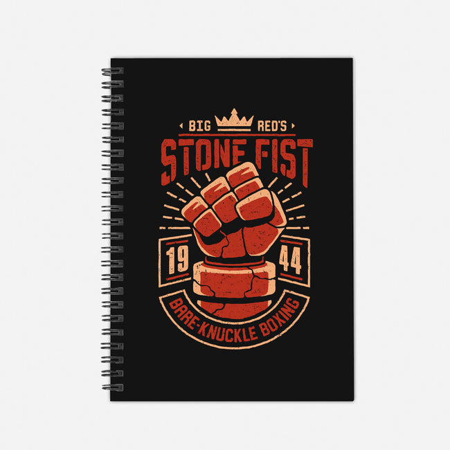Stone Fist Boxing-none dot grid notebook-adho1982