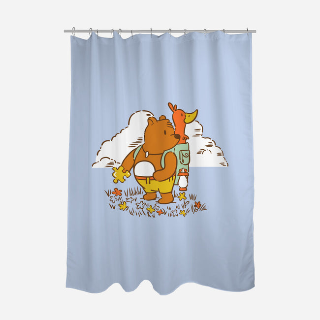 Storybook Friends-none polyester shower curtain-Jaime Ugarte