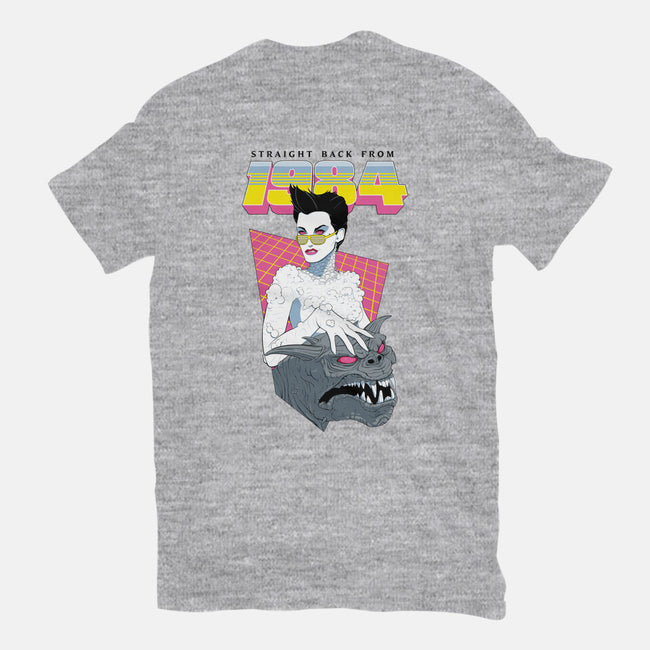 Straight Back From 1984-womens fitted tee-SaintMasmeriz