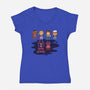 Strange Little Things-womens v-neck tee-mattkaufenberg