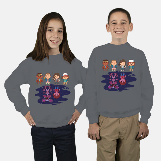 Strange Little Things-youth crew neck sweatshirt-mattkaufenberg