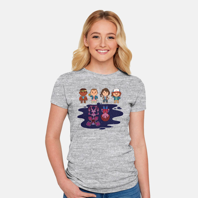 Strange Little Things-womens fitted tee-mattkaufenberg