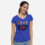 Strange Little Things-womens v-neck tee-mattkaufenberg