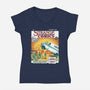 Stranger Comics-womens v-neck tee-olly OS