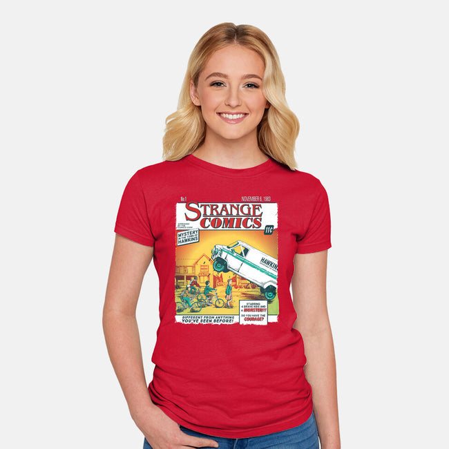 Stranger Comics-womens fitted tee-olly OS