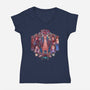 Stranger Nouveau-womens v-neck tee-MeganLara