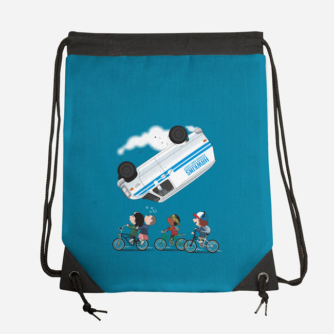 Stranger Peanuts-none drawstring bag-Adams Pinto