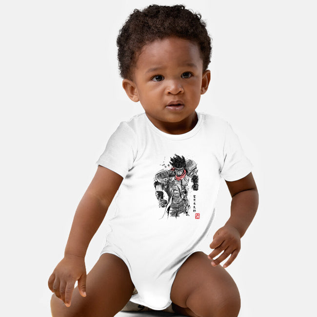 Strength, Speed and Precision-baby basic onesie-DrMonekers