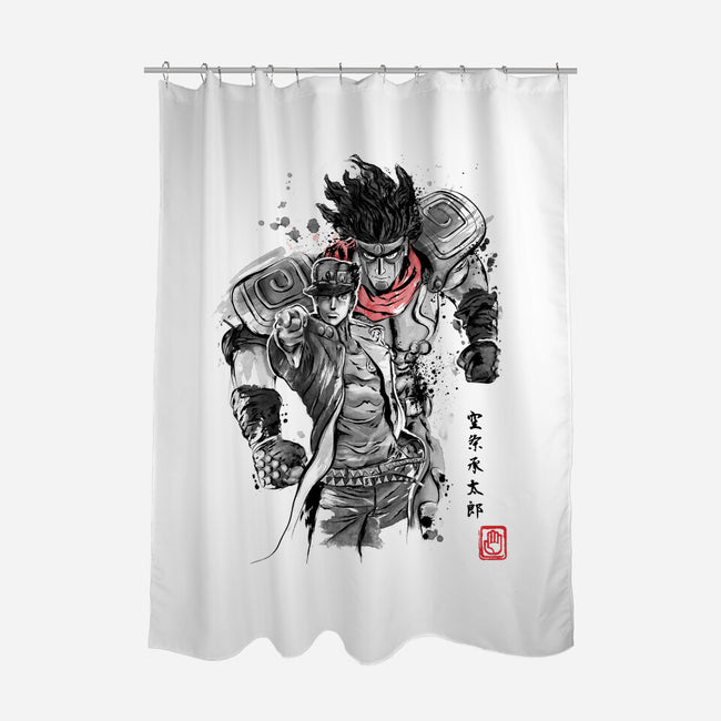Strength, Speed and Precision-none polyester shower curtain-DrMonekers