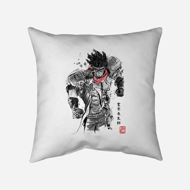 Strength, Speed and Precision-none removable cover w insert throw pillow-DrMonekers