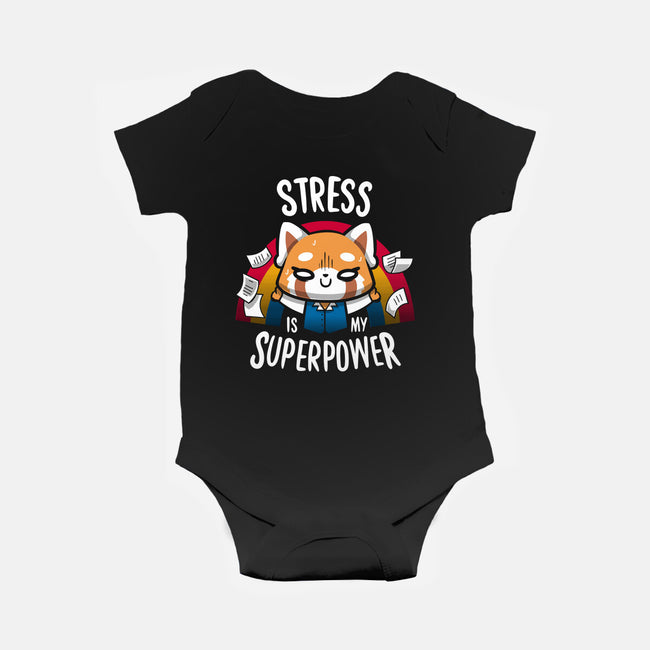 Stress is my superpower-baby basic onesie-typhoonic