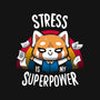 Stress is my superpower-womens racerback tank-typhoonic