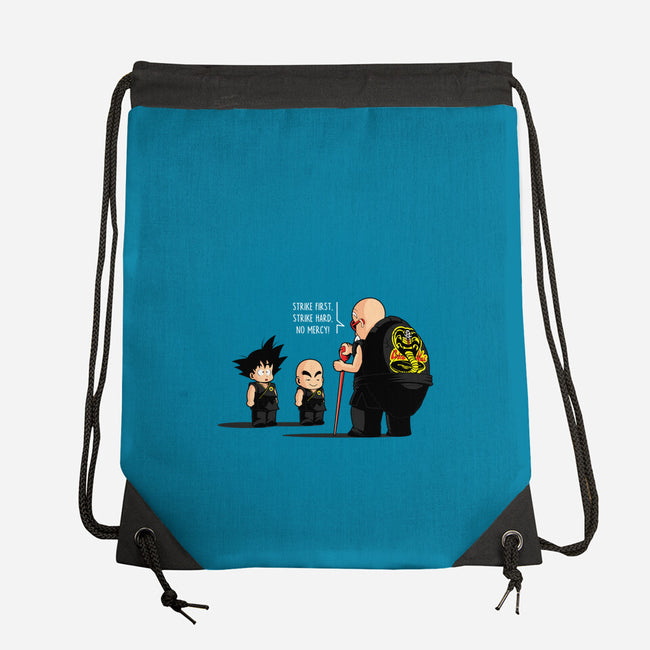 Strike First, Strike Hard-none drawstring bag-javiclodo