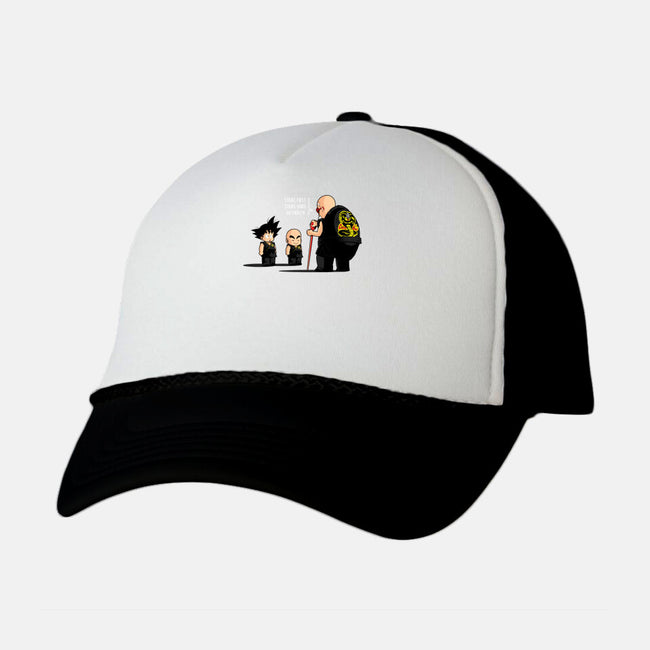 Strike First, Strike Hard-unisex trucker hat-javiclodo