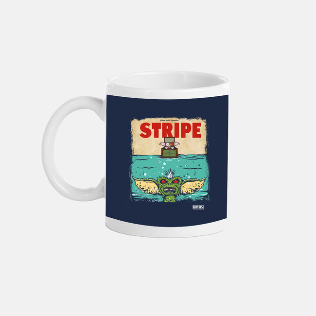Stripe-none glossy mug-Green Devil