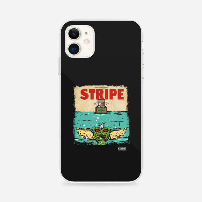 Stripe-iphone snap phone case-Green Devil