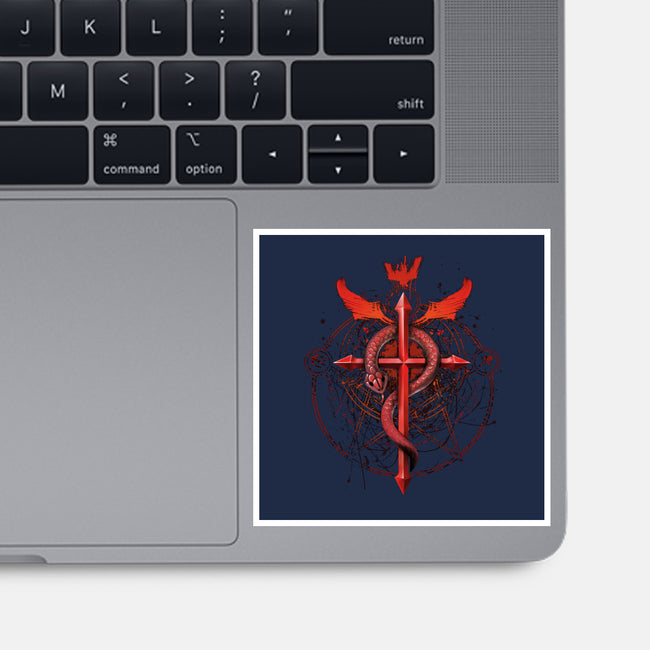 Student of Alchemy-none glossy sticker-alemaglia