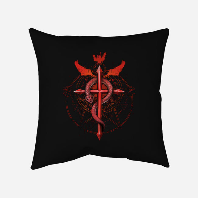 Student of Alchemy-none non-removable cover w insert throw pillow-alemaglia