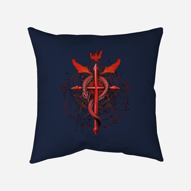 Student of Alchemy-none non-removable cover w insert throw pillow-alemaglia