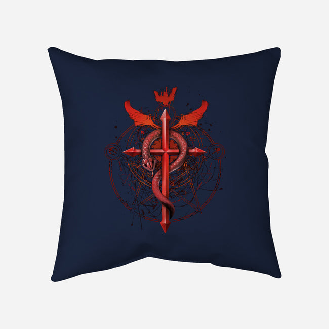 Student of Alchemy-none removable cover w insert throw pillow-alemaglia
