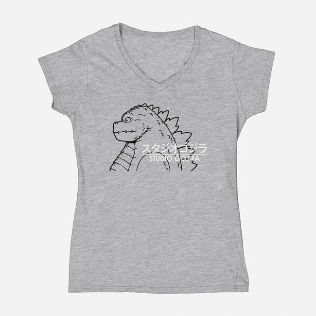 Studio Kaiju-womens v-neck tee-pigboom