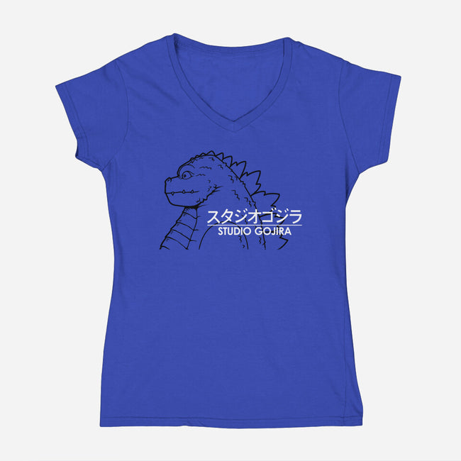 Studio Kaiju-womens v-neck tee-pigboom