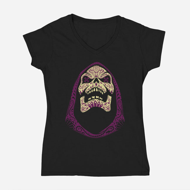 Sugar-Skel-womens v-neck tee-Kat_Haynes