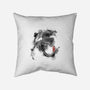 Sumi-e Fury-none non-removable cover w insert throw pillow-Daisyart-lab