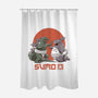 Sumo Pop-none polyester shower curtain-vp021