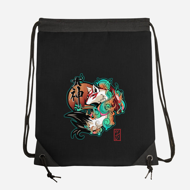 Sun Goddess-none drawstring bag-etcherSketch
