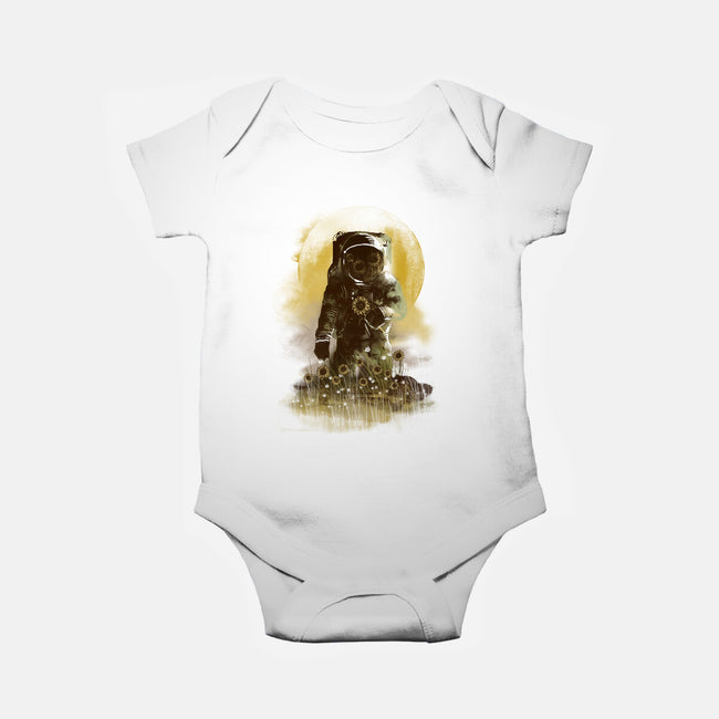 Sunflower Field-baby basic onesie-dandingeroz