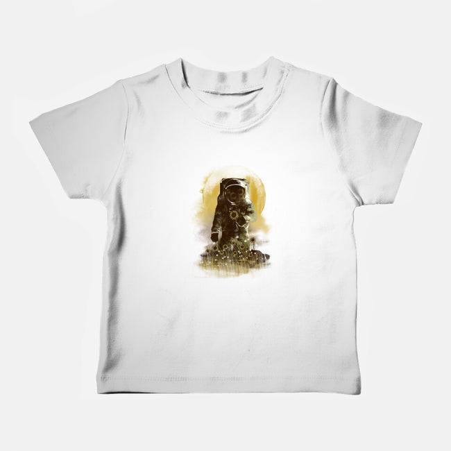 Sunflower Field-baby basic tee-dandingeroz