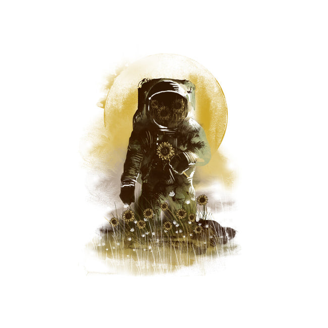 Sunflower Field-womens basic tee-dandingeroz