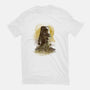 Sunflower Field-womens fitted tee-dandingeroz