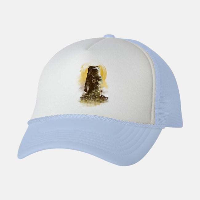 Sunflower Field-unisex trucker hat-dandingeroz