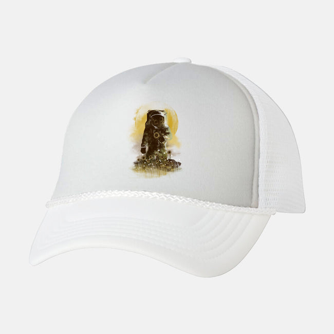 Sunflower Field-unisex trucker hat-dandingeroz