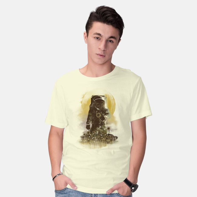 Sunflower Field-mens basic tee-dandingeroz