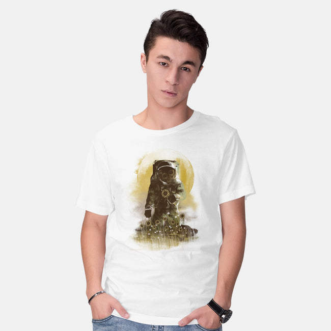Sunflower Field-mens basic tee-dandingeroz