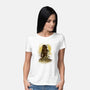 Sunflower Field-womens basic tee-dandingeroz