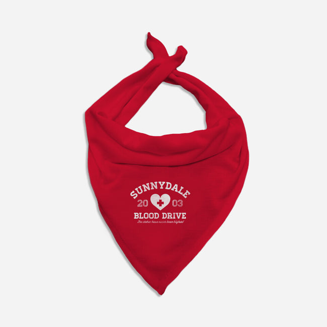 Sunnydale Blood Drive-dog bandana pet collar-MJ