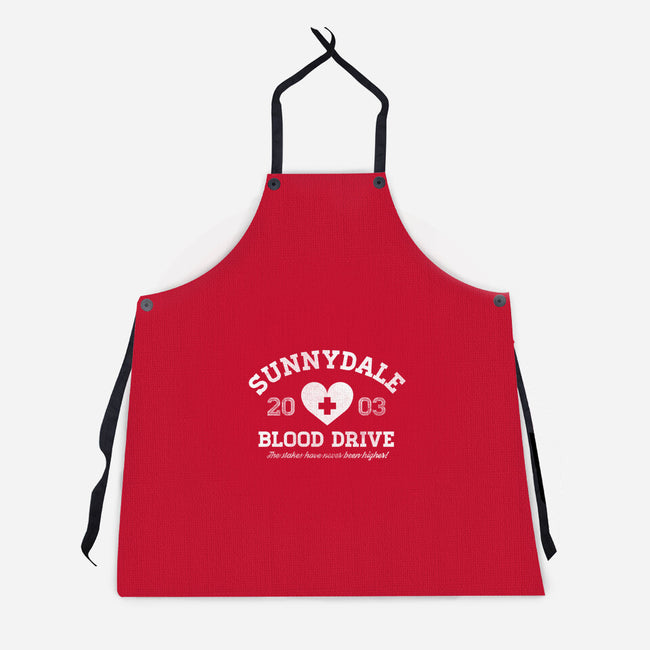 Sunnydale Blood Drive-unisex kitchen apron-MJ