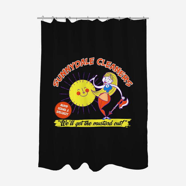 Sunnydale Cleaners-none polyester shower curtain-tomkurzanski